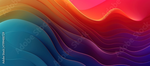 colorful wave pattern, gradation 207