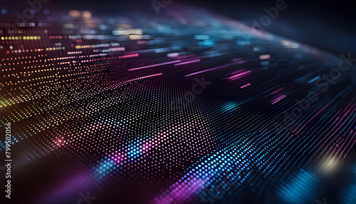 Abstract digital background in the form of a screen with numbers and program codes for computers, writing computer programs