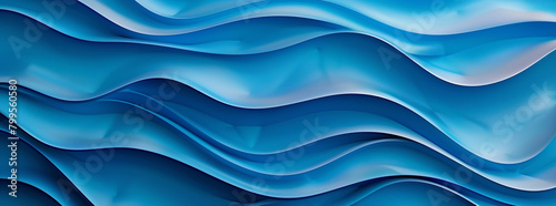 Tranquil Oceanic Rhythms - Soothing Blue Wavy Texture for Calming Decor and Peaceful Backgrounds