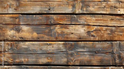 Wooden wall with multiple planks