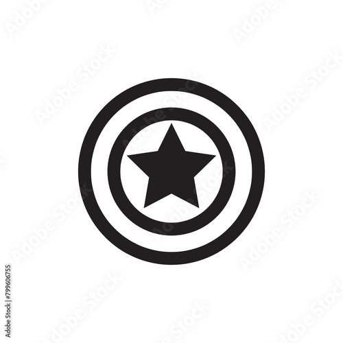 captain america icon. simple flat trendy style illustration for web and app..eps