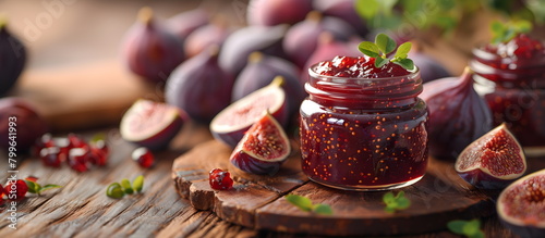 figs jam. canning and storage of fruit. cheese jam