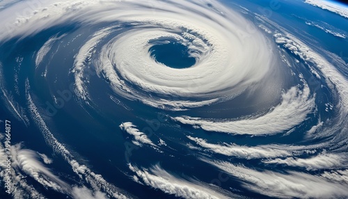 Nature’s Fury: Aerial Perspective of a Cyclone