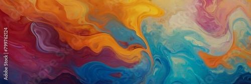 Abstract colorful background. Close-up of acrylic paint mixing in water, Colorful abstract background wallpaper. Modern motif visual art. Mixtures of oil paint