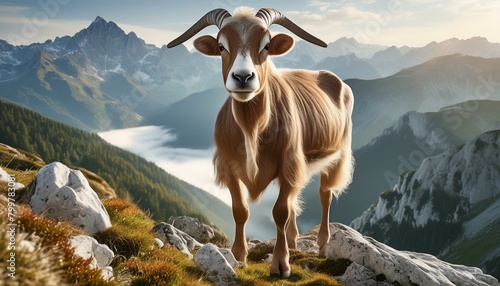 cow in the mountains.cow in the mountains..mountain goat in the mountains