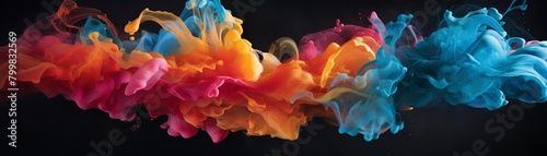 Liquid forms swirling and blending together in a mesmerizing dance of colors and textures
