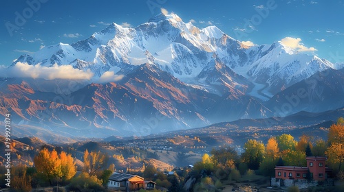 the heights of nature's grandeur and seize the beauty of snow-capped peaks
