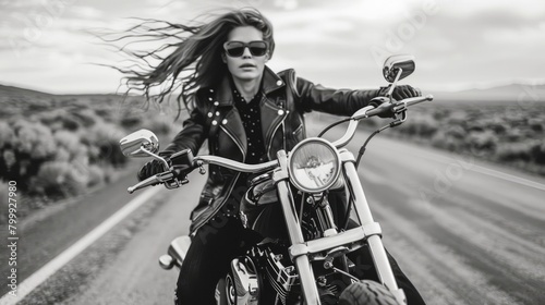 Detail the sense of connection to her motorcycle, with each ride strengthening the bond between rider and machine and fueling her passion for the open road. 