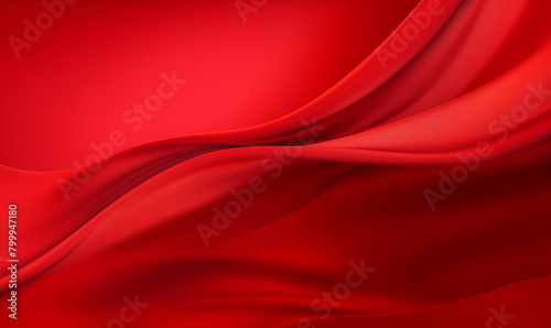 Festive red satin background for banner