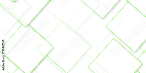 Seamless and dynamic business and technology concept abstract background with white and green and geometric style, white geometric background vector.