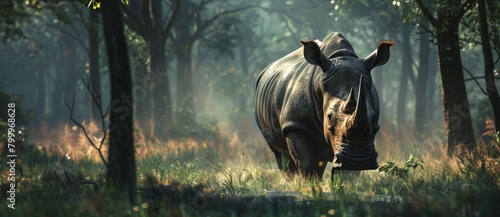 rhinoceros large animal natural habitat
