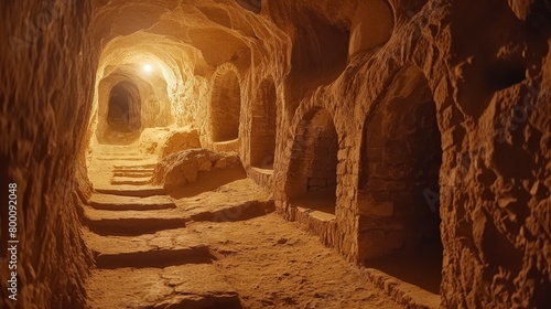 Derinkuyu underground city, ancient subterranean structures