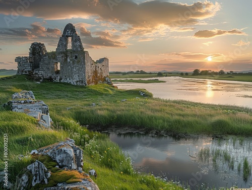 Clonmacnoise monastic site, ancient Irish ruins