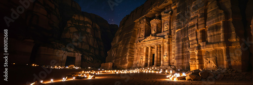 Experience Petra by night
