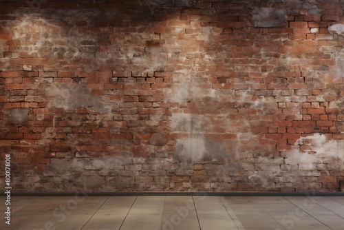 Grungy urban brick wall, adding texture and character suitable for bold and contemporary designs