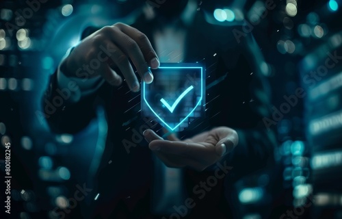 Quality Assurance and Digital Security with Holographic Check Mark