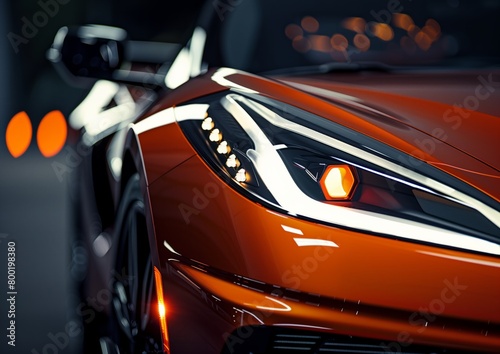 Sleek Corvette Close-Up: Automotive Elegance Captured