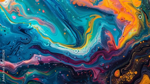 colors and swirling patterns