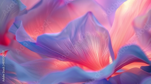 Wavy Petal Whispers: Macro captures wildflower petals in gentle wavy whispers, a soothing lullaby in nature's embrace.