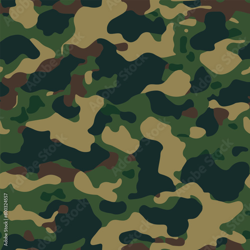 Camouflage seamless pattern design