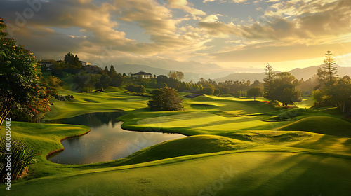 Experience Elegance and Energy: Golf's Grandeur from Serene Sunrises to Futuristic Fairways
