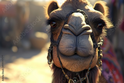 Comical Camel Pose: Humorous Desert Creature