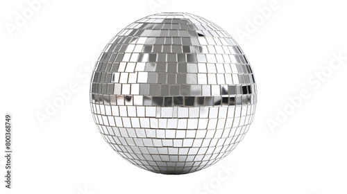 a silver disco ball with silver squares