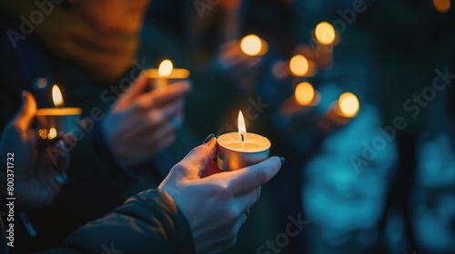 A heartfelt candlelight vigil, as people remember lives lost to suicide with candles in hand. World Suicide Prevention Day, September 10