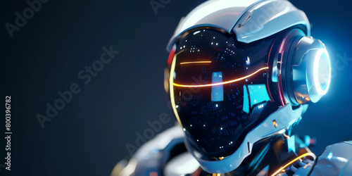 rendering of a futuristic droid robot showcasing advanced technology