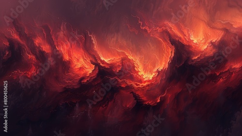  red and orange flames atop a black backdrop