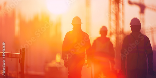 Labour Day with bokeh effect background