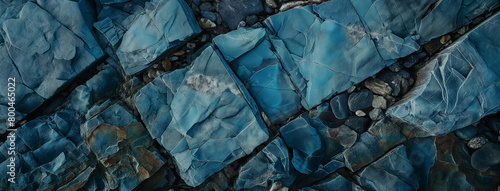 textura de pedras azul natural