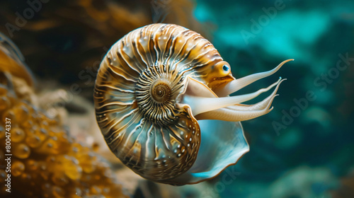 Nautilus seashell animal