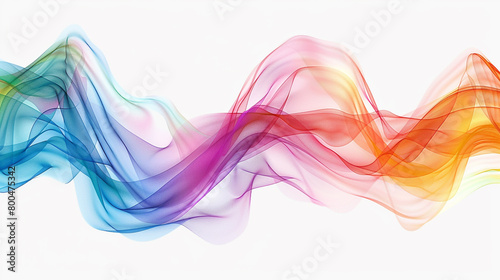 A dynamic fusion of colors swirling together to form an enchanting rainbow pattern, isolated against a plain white background.