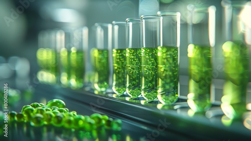 Advanced Green Biotechnology in Laboratory Setting: Test Tubes and Research. Generative ai