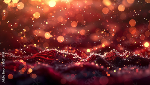 A deep burgundy and frost abstract backdrop, with bokeh lights that evoke the rich warmth of winter wine enjoyed by a crackling fire. The mood is cozy and luxurious.