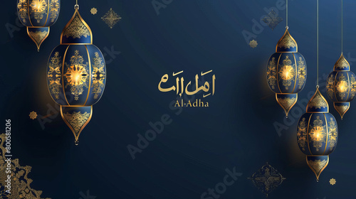  The "Eid Al-Adha" card represents the celebration of the Feast of Sacrifice
