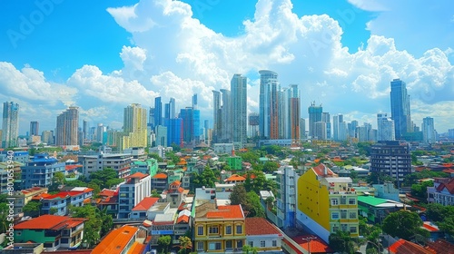 Manila skyline, cultural diversity, Philippines