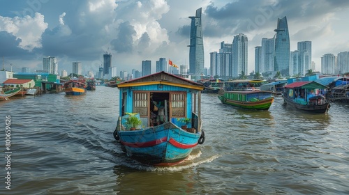 Can Tho skyline, Vietnam, Mekong Delta's bustling hub