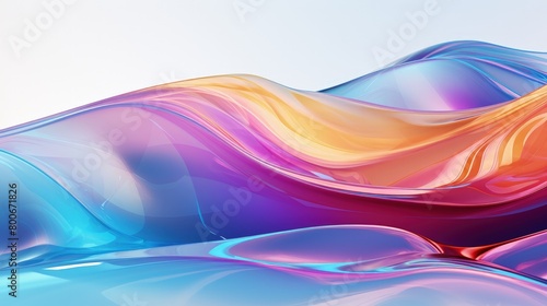 multicolored glass wave wallpaper