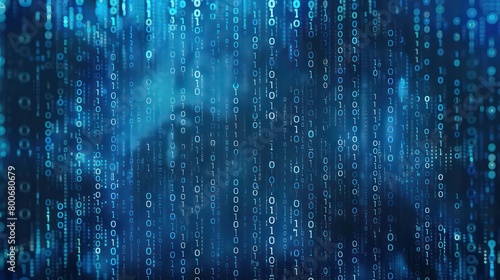 digital binary encrypted code matrix background