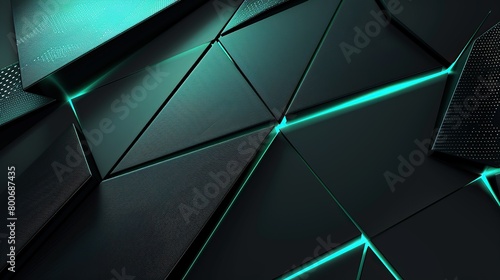 neon turquoise and black hi tech vector gradient texture 