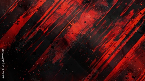 high contrast red and black grunge stripes background