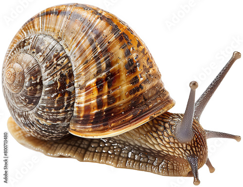 snail on a transparent png background