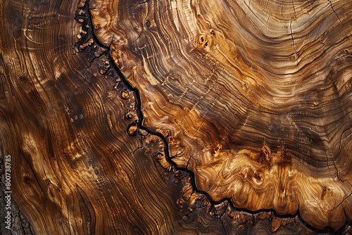 Tree-inspired Brown Tones: Decorative Walnut Wood Surface Design