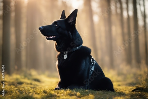 'training black command shepherd german sit dog obedience pet retrieve dark obedient trained trainer owner education instructor sport activity nature animal sitting to'