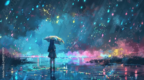 Rain of Colors Umbrella Canopy 