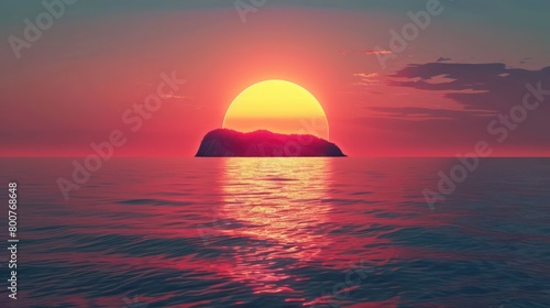 Sunset, Ocean