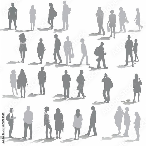 gray people vector graphics 