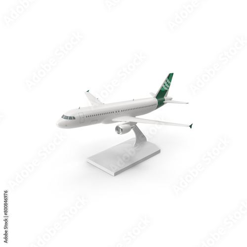 Jet Airliner Scale Model with Stand PNG